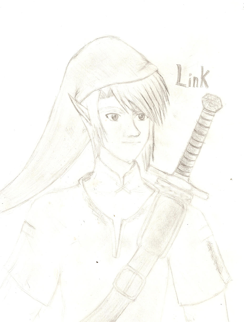 Link drawing by Themagic500 on DeviantArt