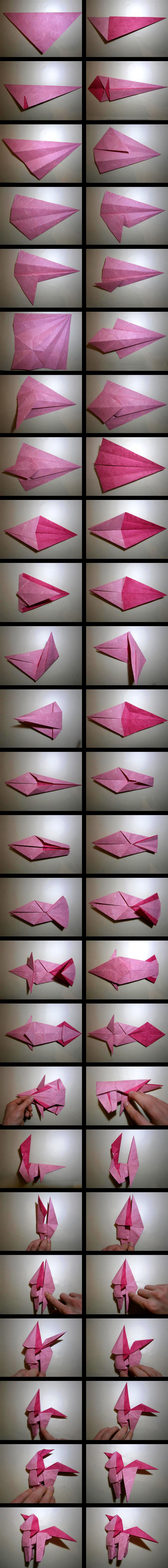 Pinkie Pie Origami Folding Process