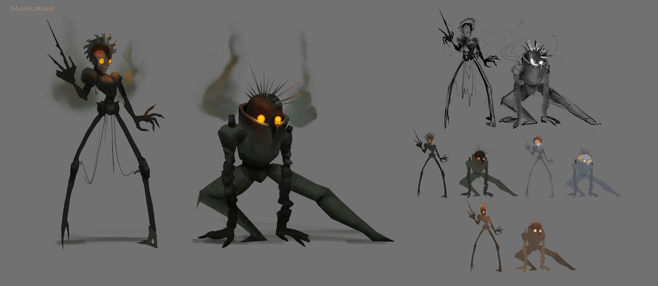Robots Punkies Punk-robots concept by Marurumi on DeviantArt