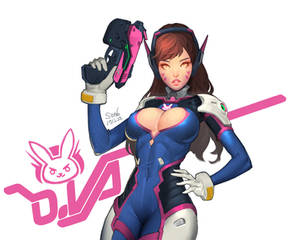 overwatch dva fan art