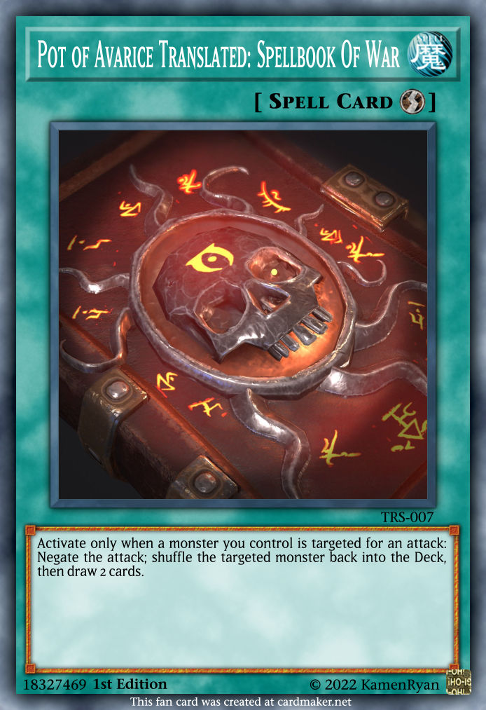 Pot of Avarice Translated by KamenRyan on DeviantArt