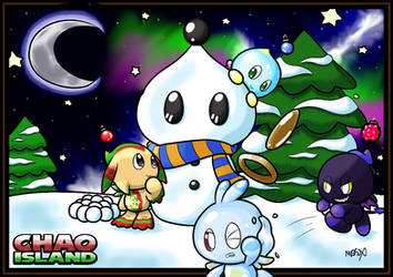 Chao Island Christmas Colouring Sheet - 2019 by Mira55X