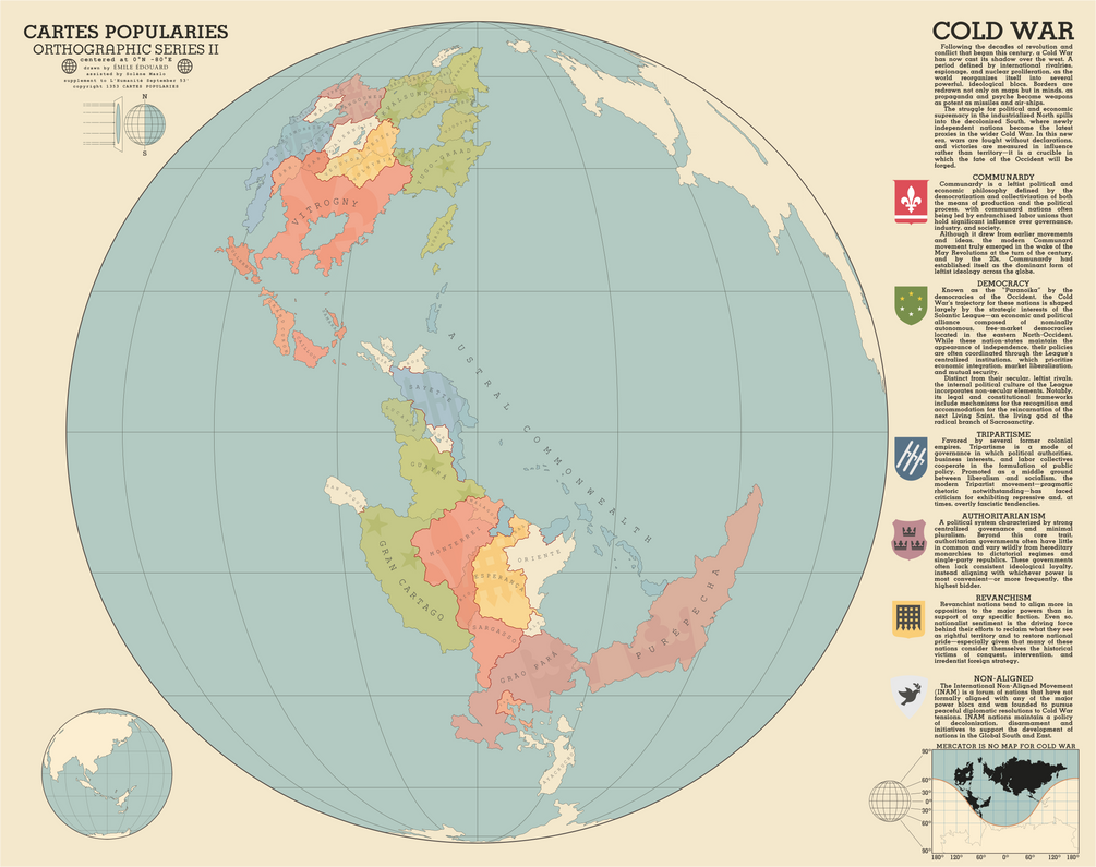 Cold War Map Colorless Cold War by Oki-Dokio on DeviantArt