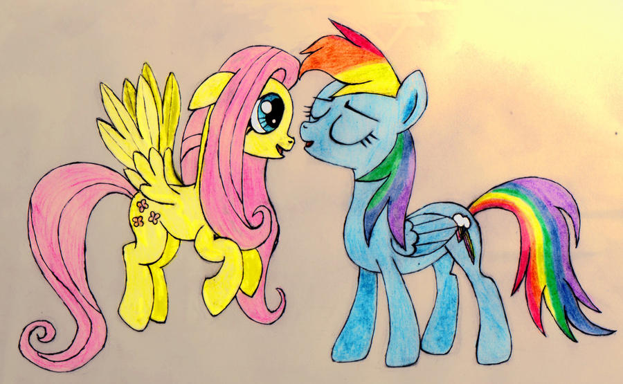 Fluttershy+Rainbow Dash