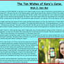 The ten wishes of Kara's Curse. Wish 2