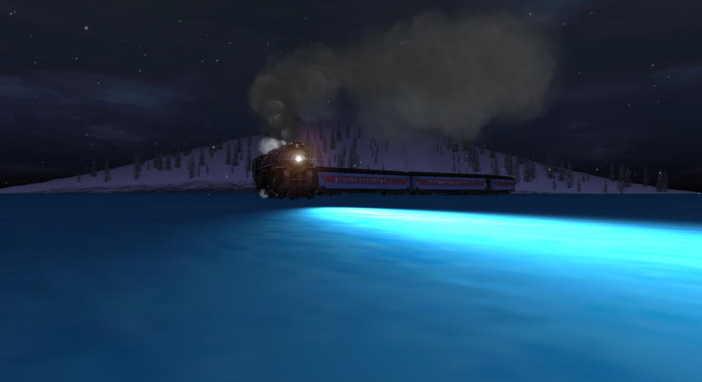 The Ice was frozen over the track by TheLoneRailroader on DeviantArt