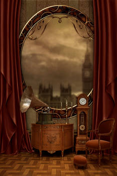 Premade -steampunk- background