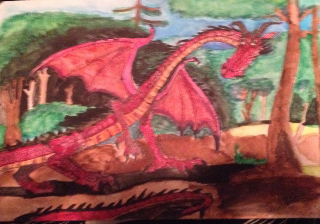 Welsh Red Knucker Dragon by Dragonfire810 on DeviantArt