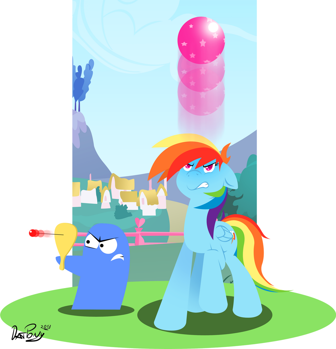 [MLPxFoster's]Rainbow Dash and Bloo