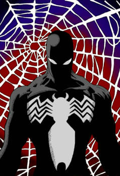 spider-man black suit colored 