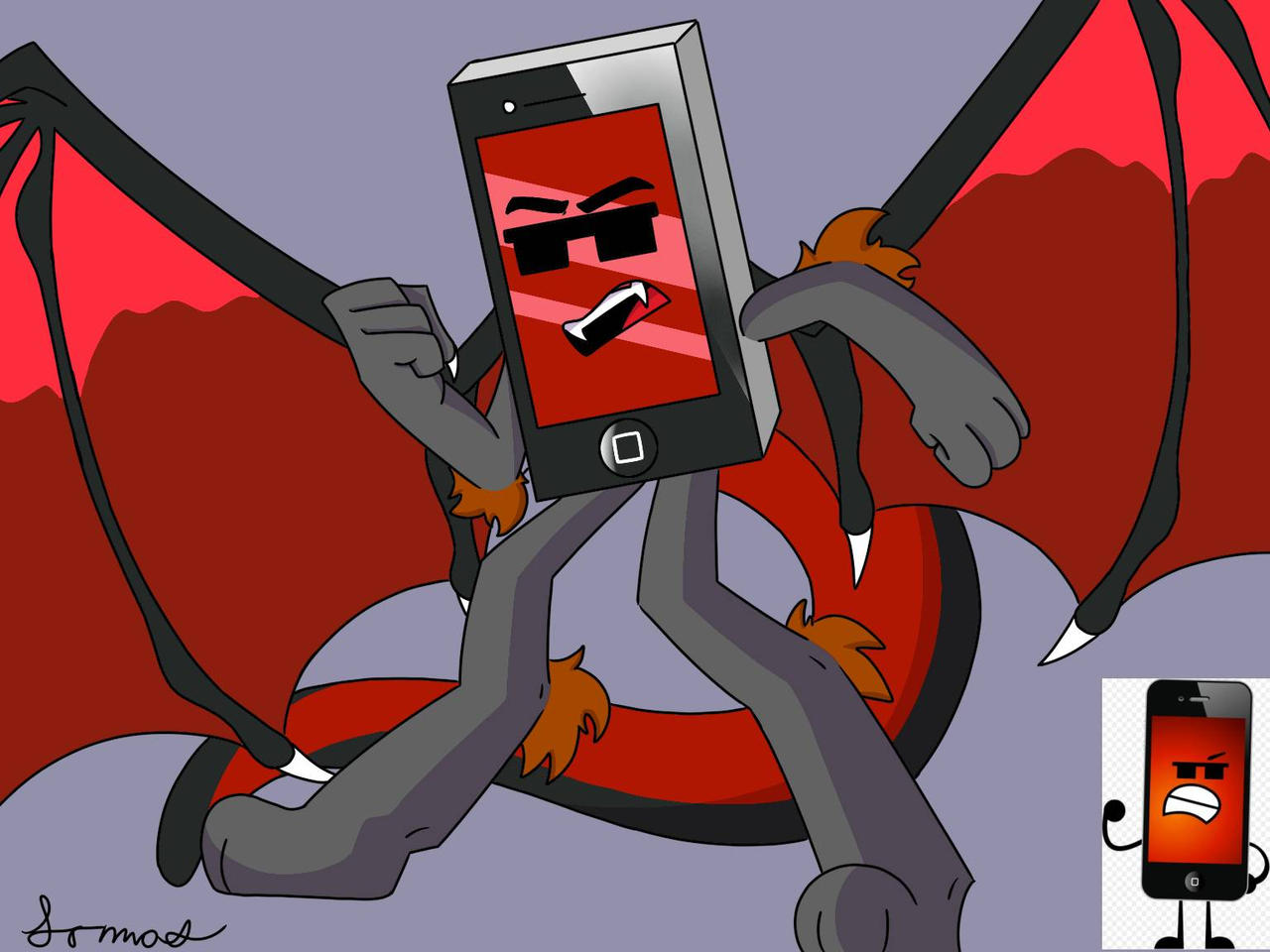 Mephone Inanimate Insanity Red Mephone4s (Inanimate Insanity) by Edenmation on DeviantArt