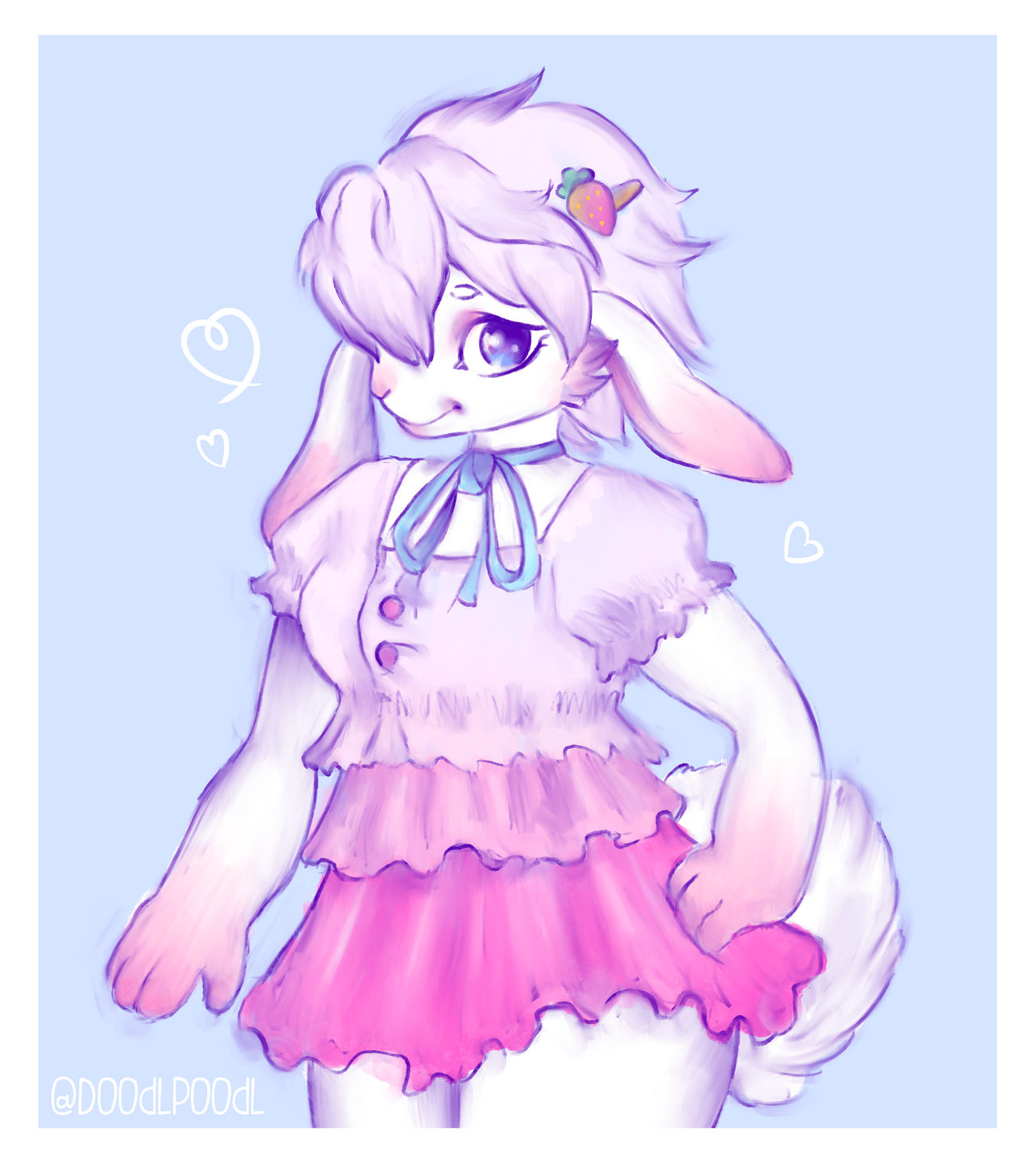 Cute bunny art by DoodlPoodl on DeviantArt