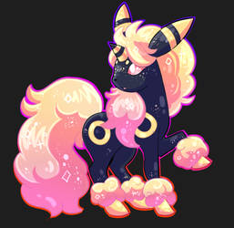 Umbreon Ponyta Fusion (SOLD)