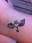 Winged Heart Tattoo Version 2
