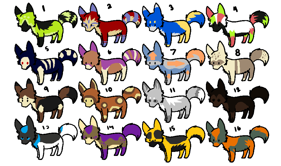 Adoptables Sheet 1