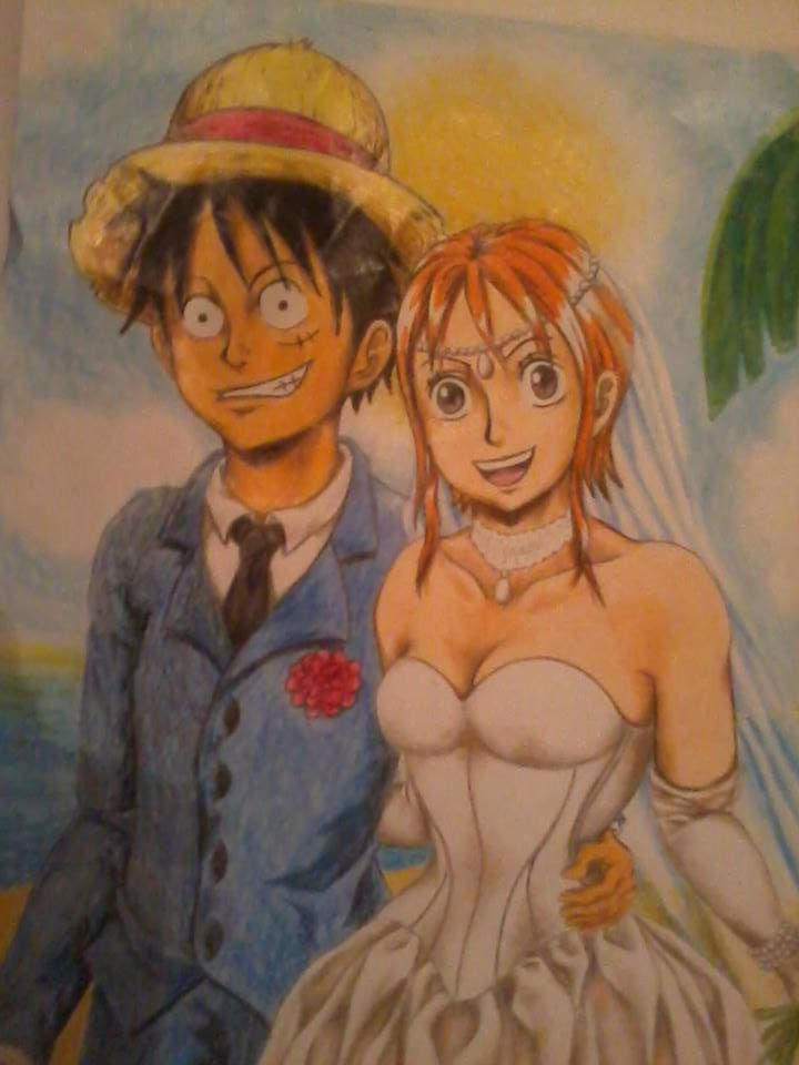 One piece Nami and Luffy's wedding by gelo-tim on DeviantArt