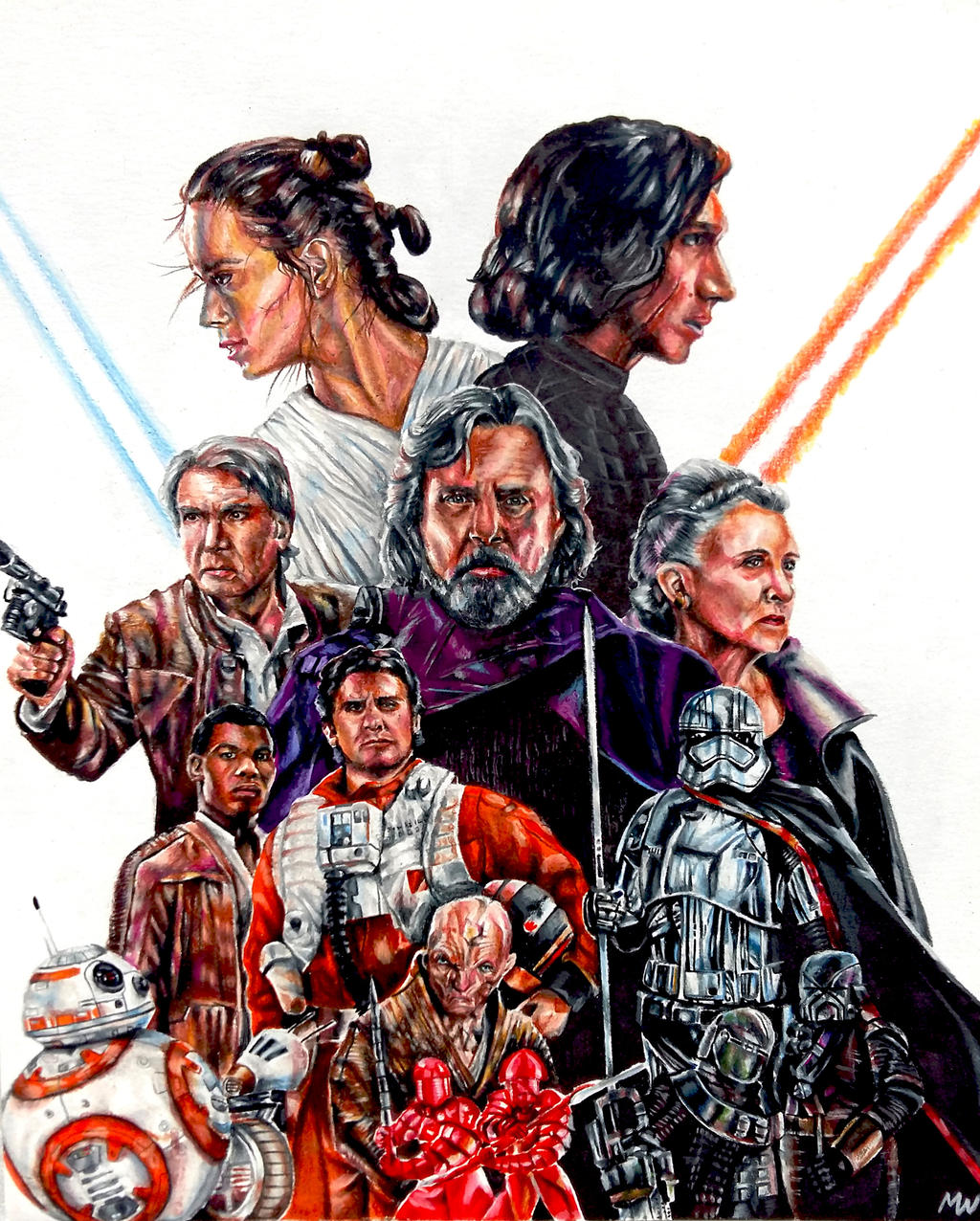 Star Wars Sequel Trilogy Drawing By Mattwart On Deviantart Star Wars Sequel Trilogy Drawing By Mattwart On Deviantart