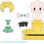 Satoko Houjou Papercraft Higurashi