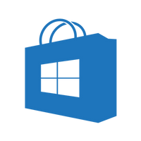 Windows Store icon (transparent/blue) (homemade)