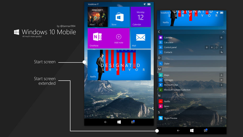 Windows 10 Mobile Concept by bannax1994 on DeviantArt
