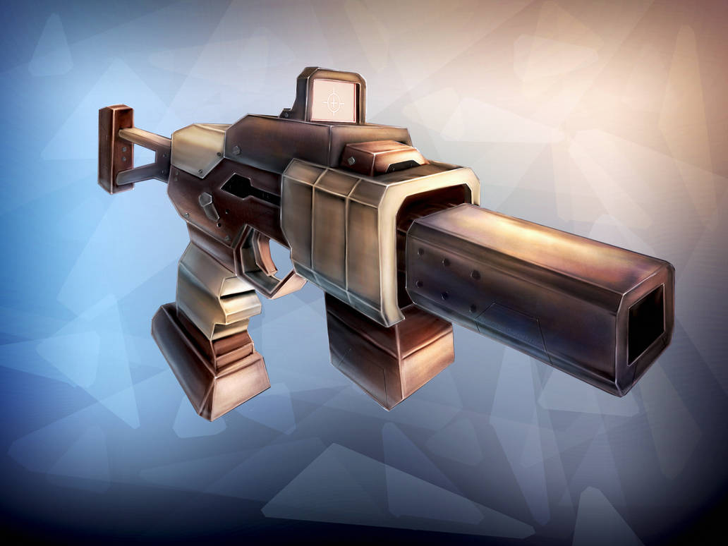 Simple Sub Machine Gun by Nervniyak on DeviantArt