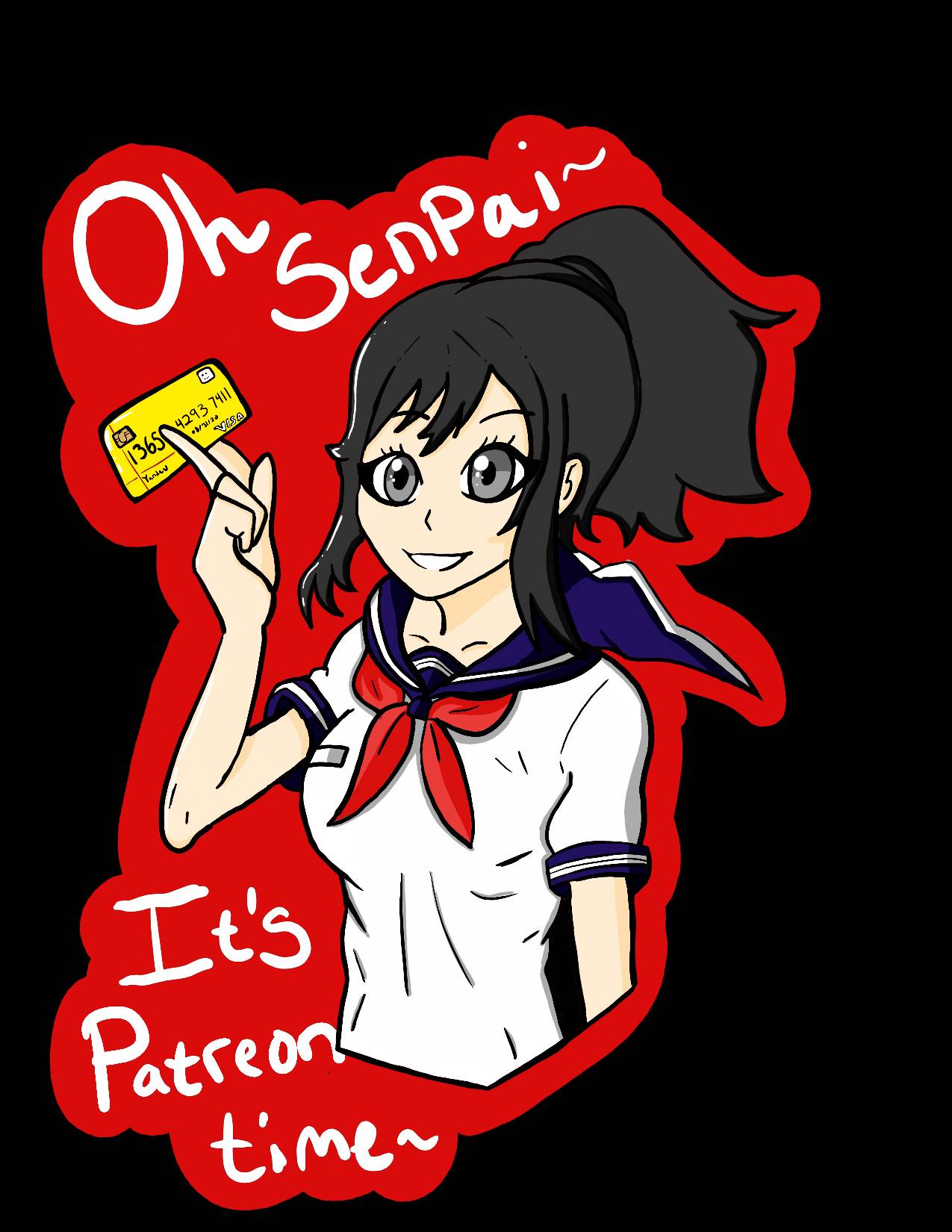 Yandere Sticker Yandere Sim Sticker design by YaBoiChasters on DeviantArt