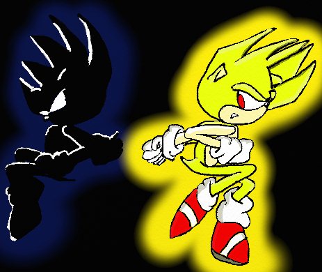 super sonic vs dark sonic