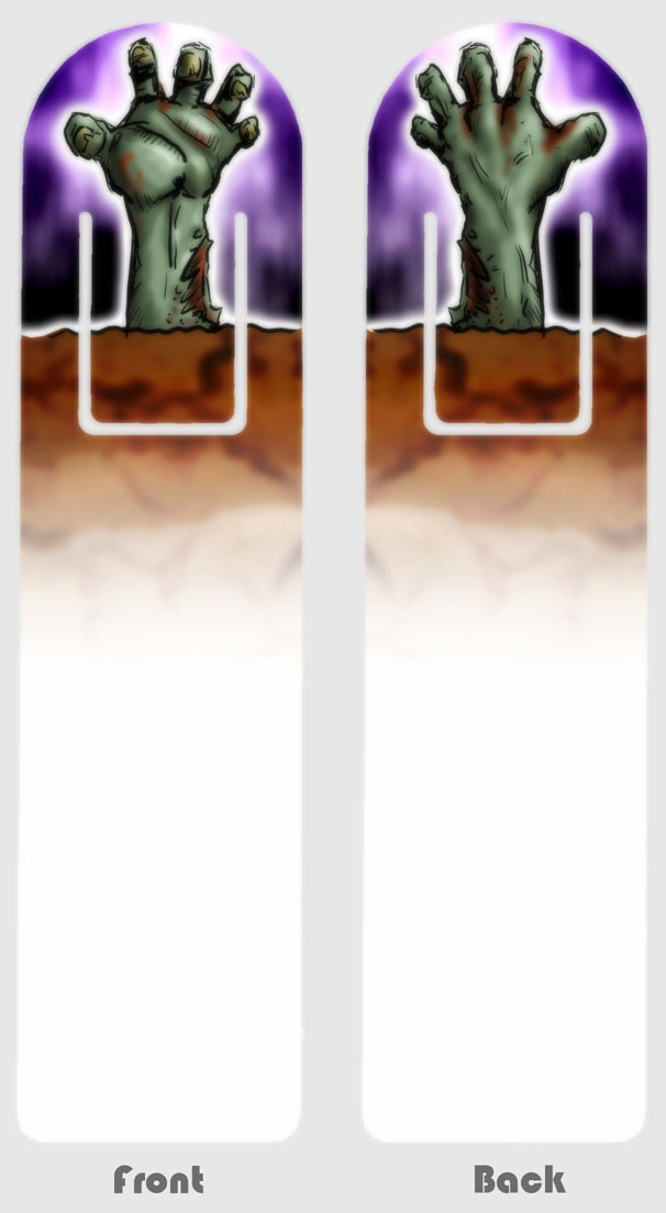 Zombie Hand Bookmark by shadowcatxavier