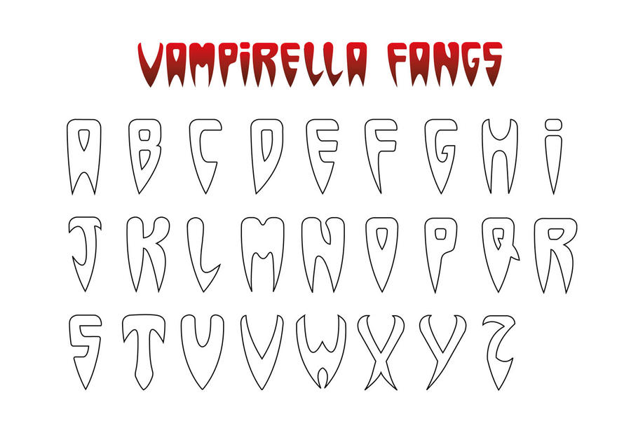 Vampirella Fangs Font