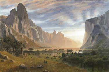 Bierstadt Yosemite Valley Study