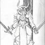 Diablo 3 -warrior (sketch)