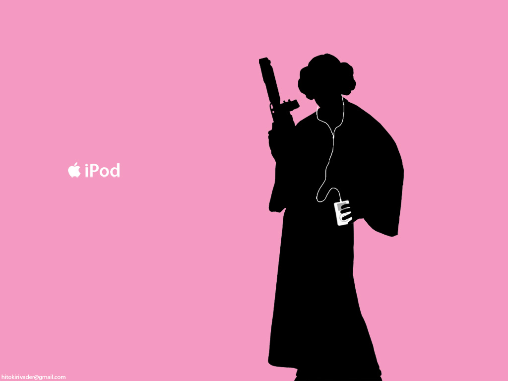 Princess Leia iPod ad