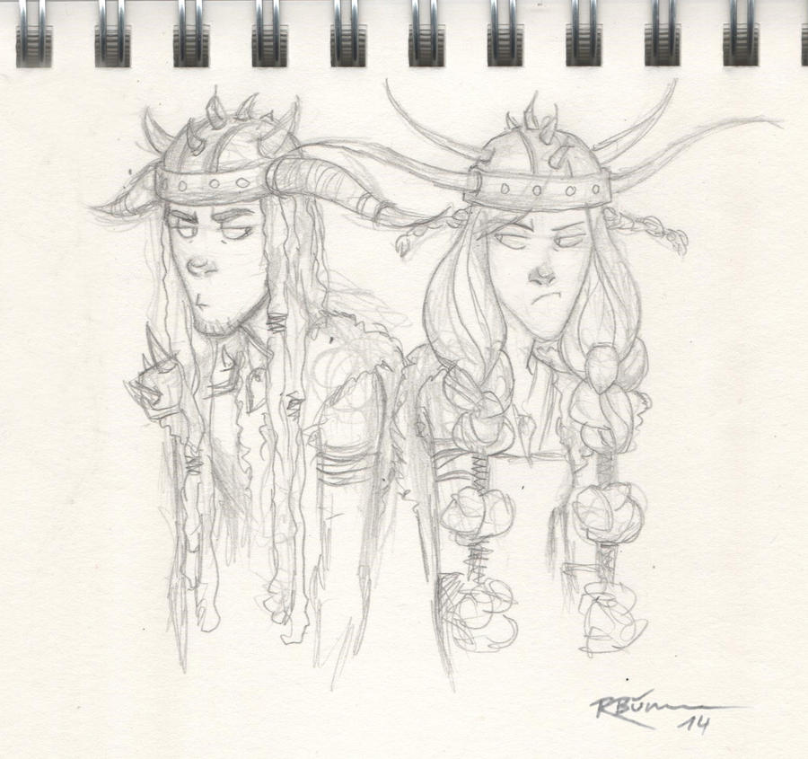 Realistic Ruffnut Drawing Tuffnut and Ruffnut by CaptBexx on DeviantArt