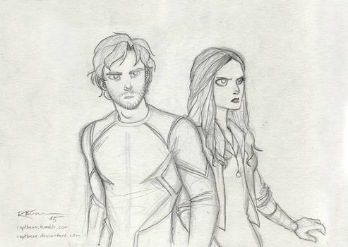 Quicksilver and Scarlet Witch