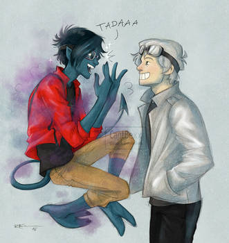 Nightcrawler and Quicksilver by CaptBexx