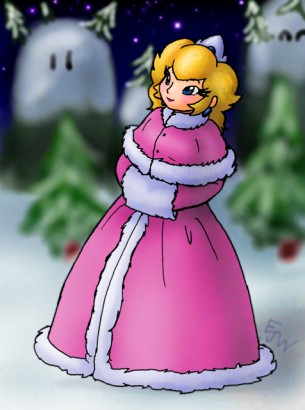 Princess Peach in Winter