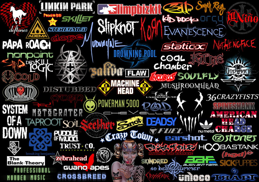 Nu Metal logos by VictorVanVoorhees on DeviantArt