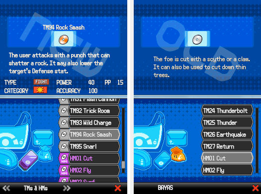 Pokemon Essentials BW V3 - Bag Screen by KleinStudio on DeviantArt