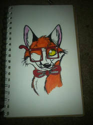 hipster fox :3