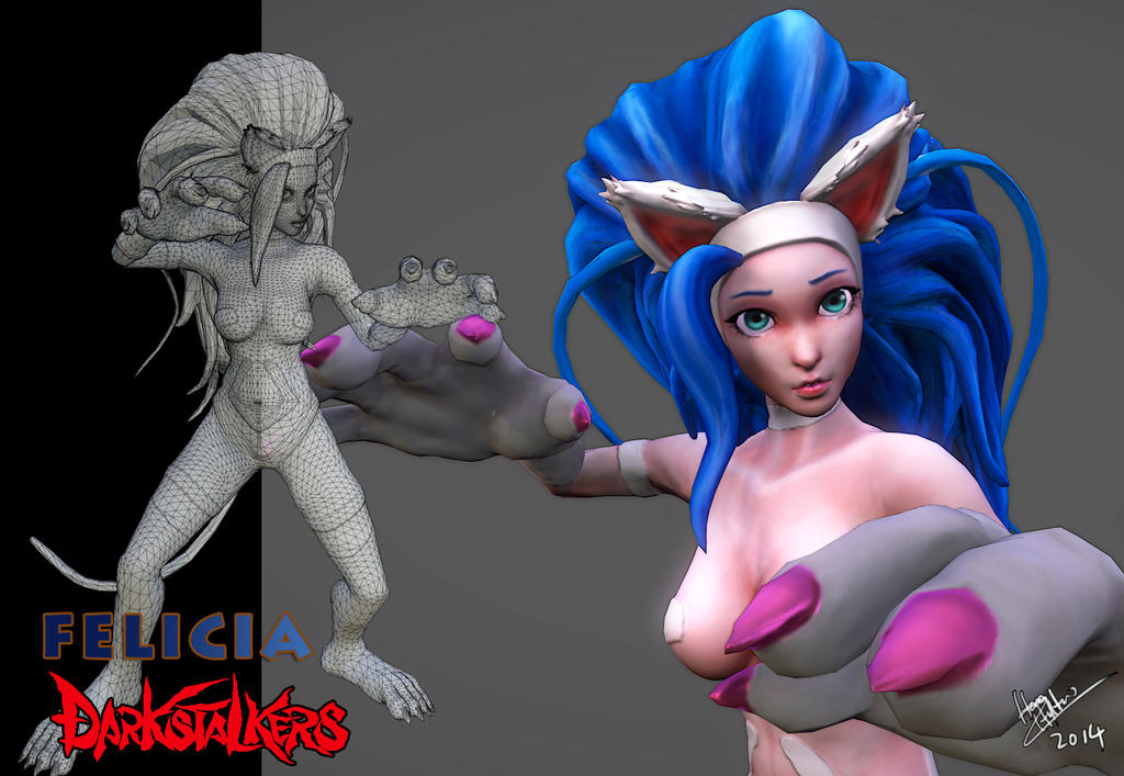 Felicia Fanart (posed) by CGHow