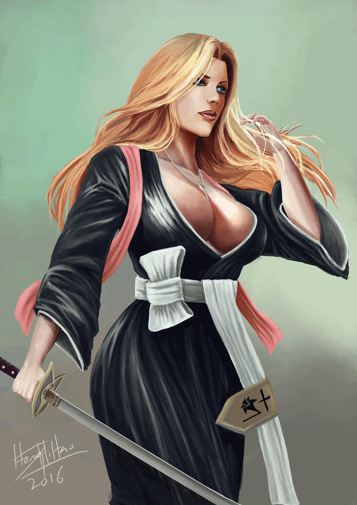 Rangiku Matsumoto Bleach Fanart Process Animated By CGHow On DeviantArt rangiku-matsumoto-bleach-fanart-process-animated-by-cghow-on-deviantart