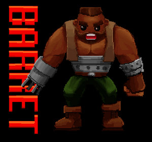 Barret Wallace Pixel-animation, Final Fantasy VII