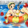 Summer Shota in teh pool-