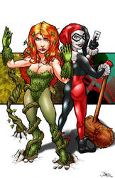 Poison Ivy and Harley Quinn