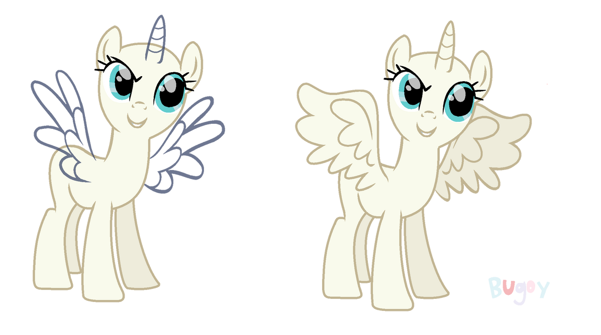 MLP FiM Base #4 (Opened Wings) by BugoytheBrony on DeviantArt