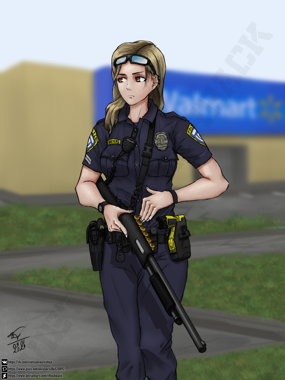 Police Officer Meyers by VFlashback on DeviantArt
