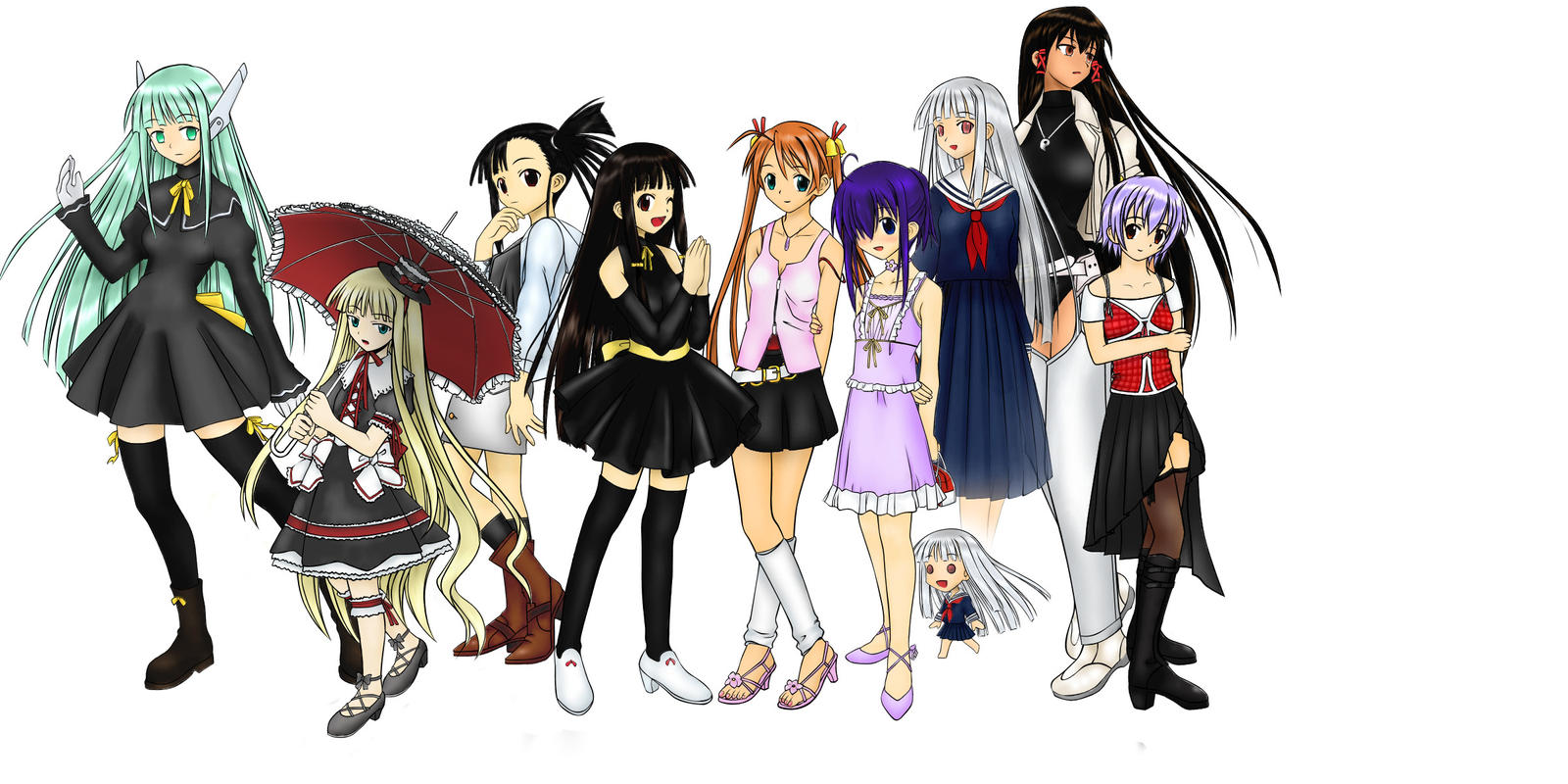 Negima Deviantart Negima Class 3-A by v2gundam on DeviantArt