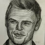 Charcoal portrait male