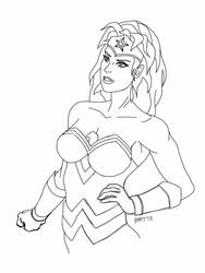 Wonder Woman Line art