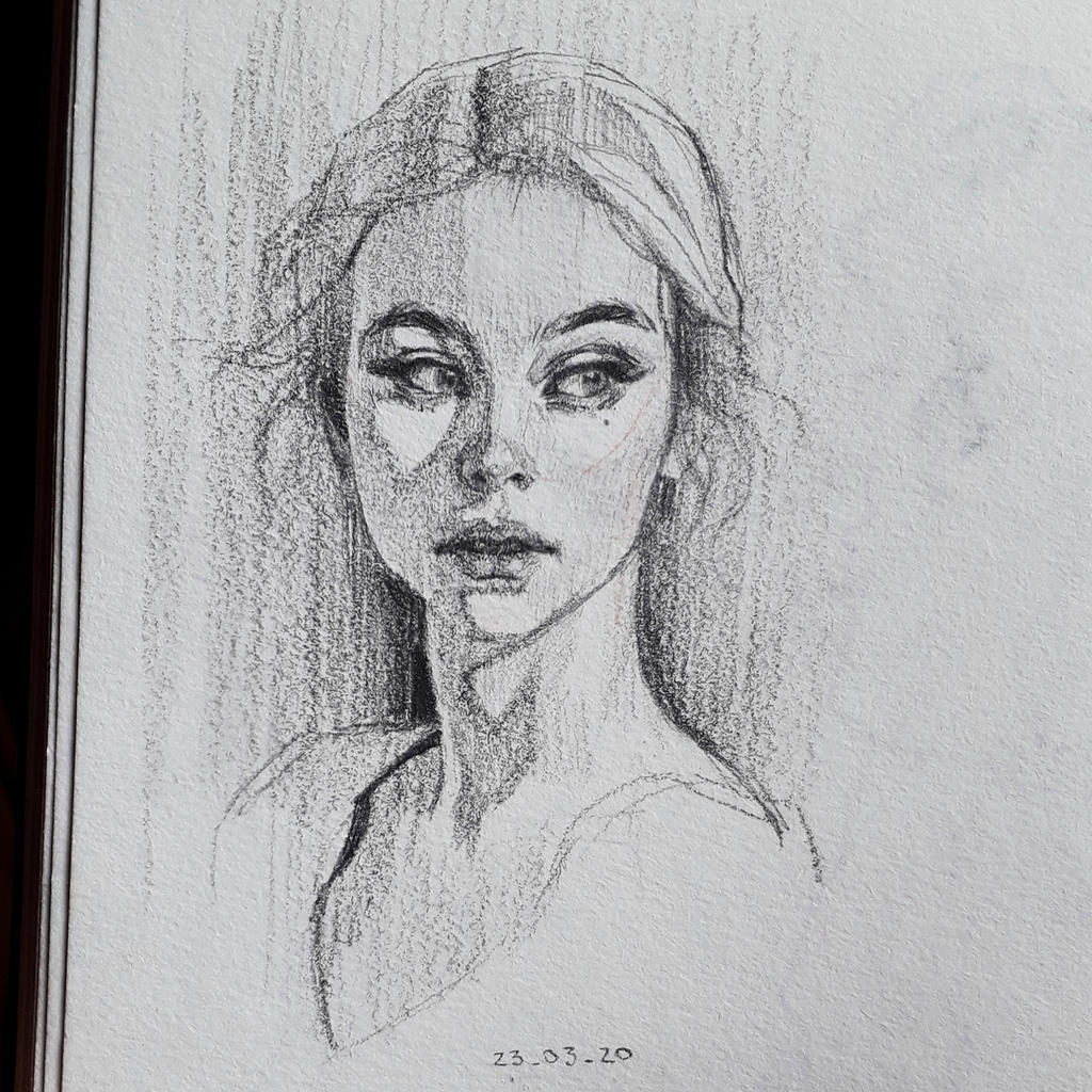 Portrait sketch by Tpiola on DeviantArt